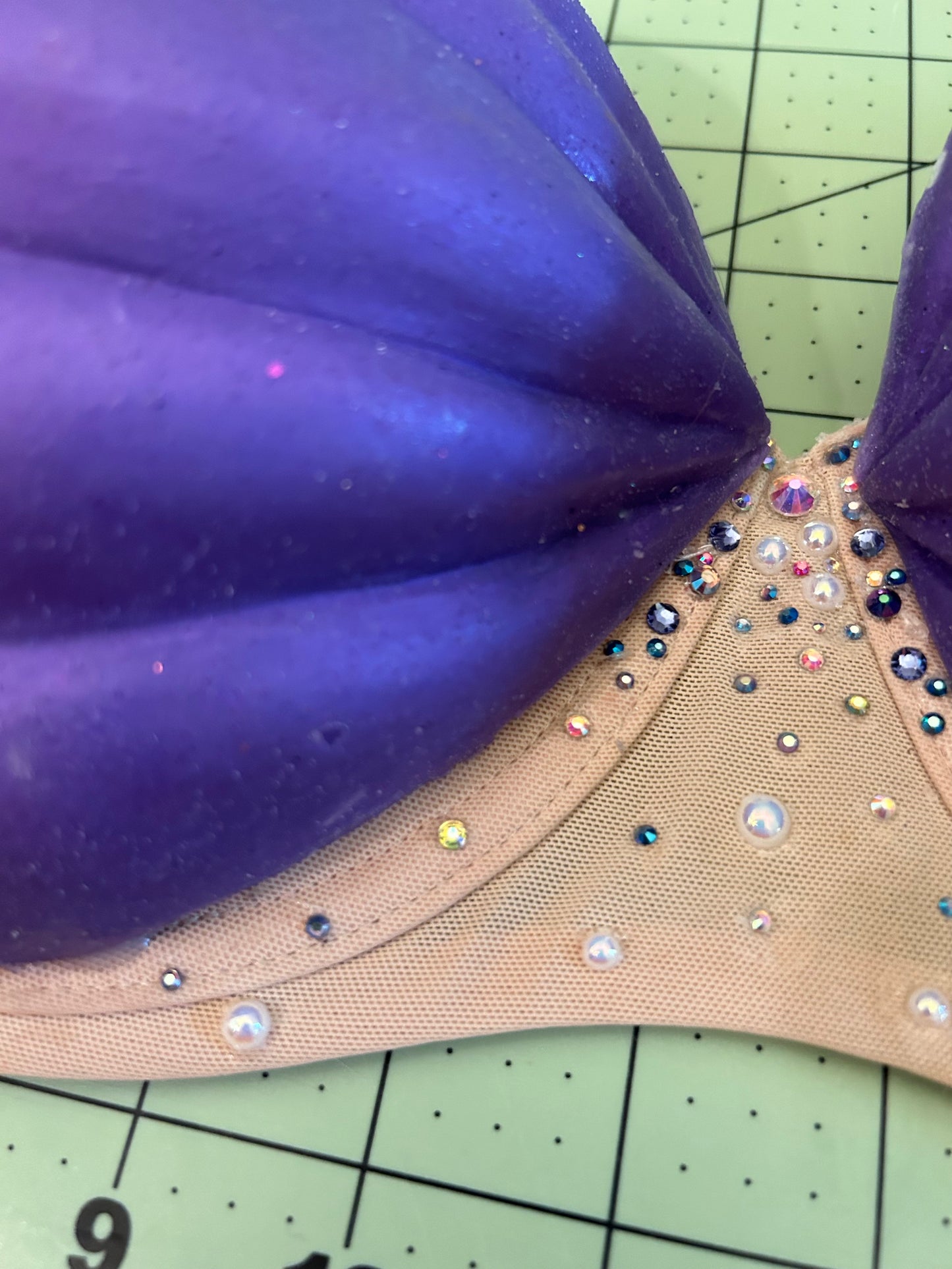 Custom princess style mermaid bra top