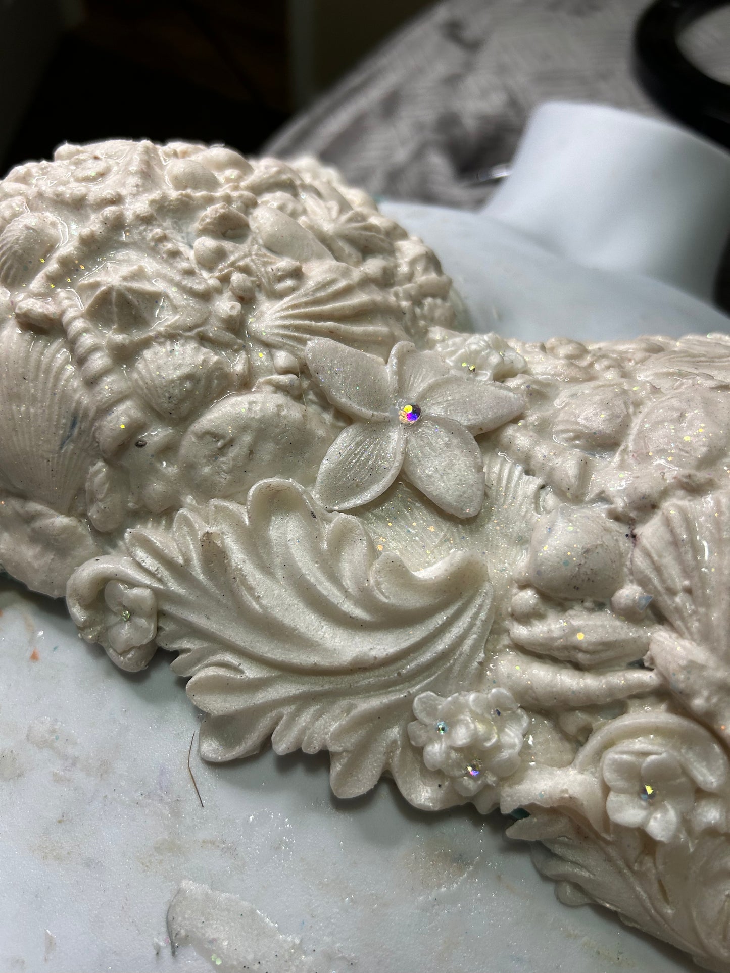 Silicone mermaid top “coral reef”