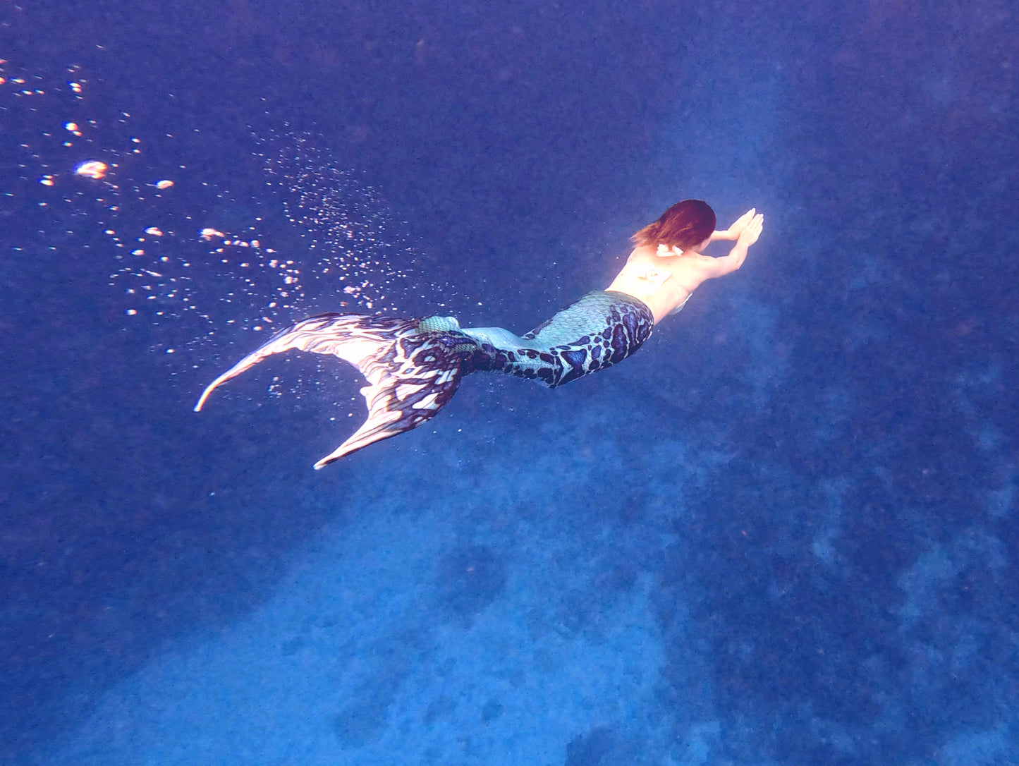 Mermaid Flipper tail insert - recycled silicone - custom