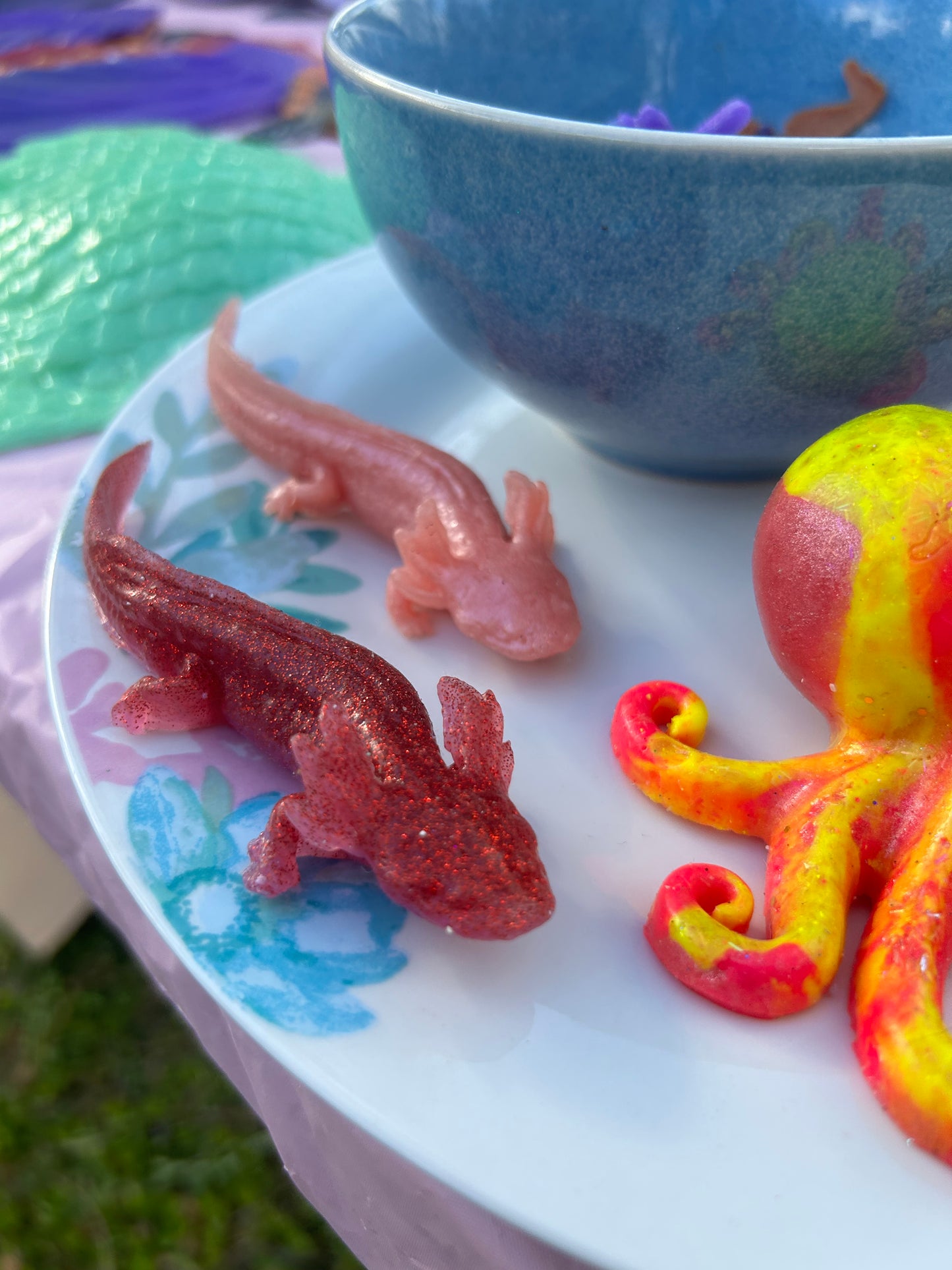 Silicone Squishy Toy - lizard, axolotl, or turtle