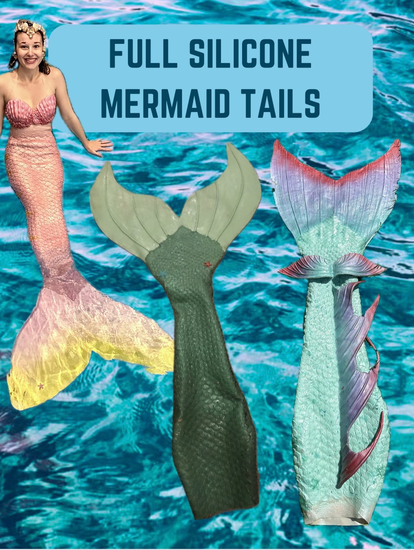 Custom Full Silicone Mermaid Tail - Made to order