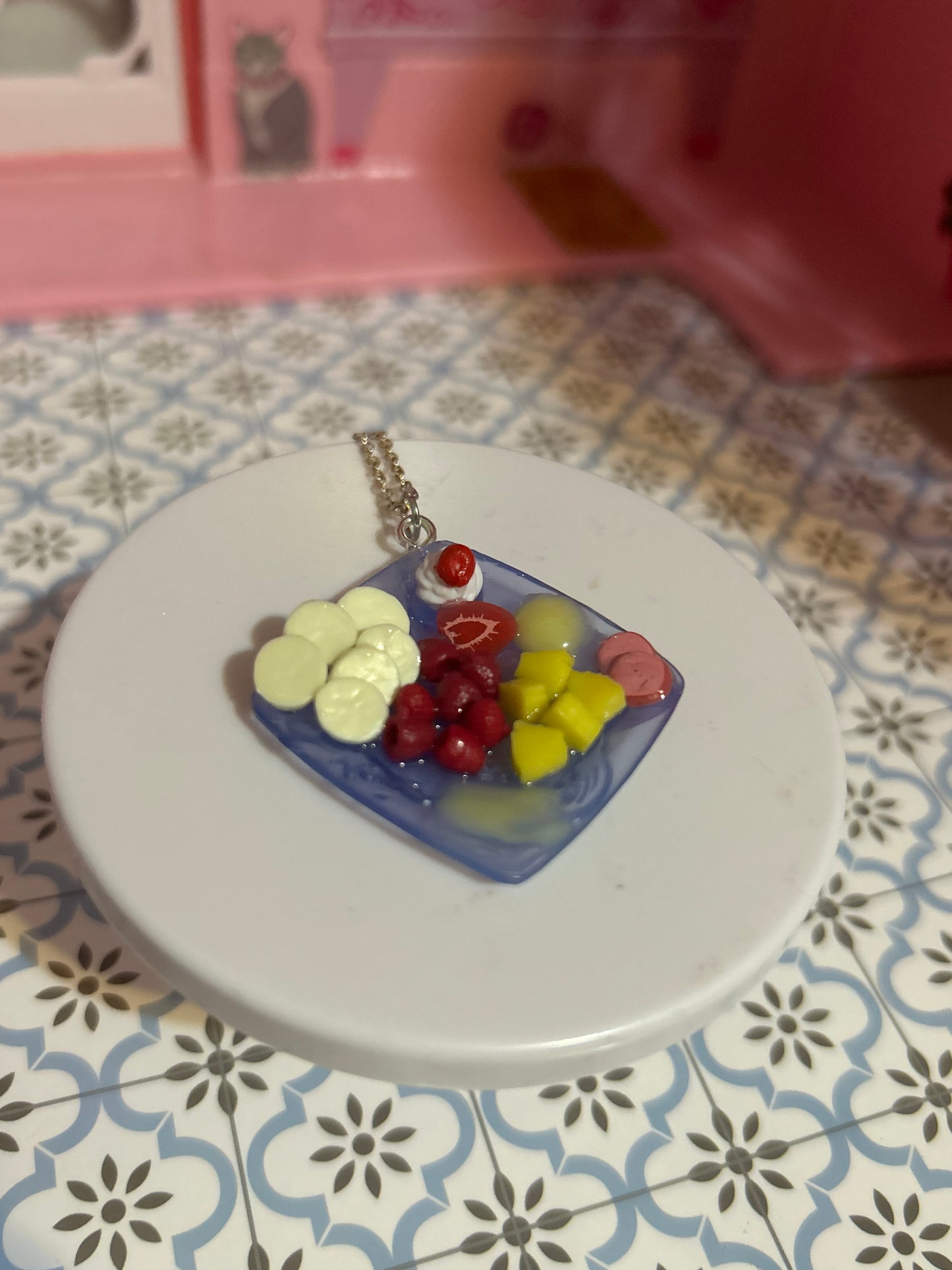 Mini Charcuterie Board Plate Necklace