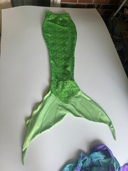 Ready to ship fabric mermaid tail - green