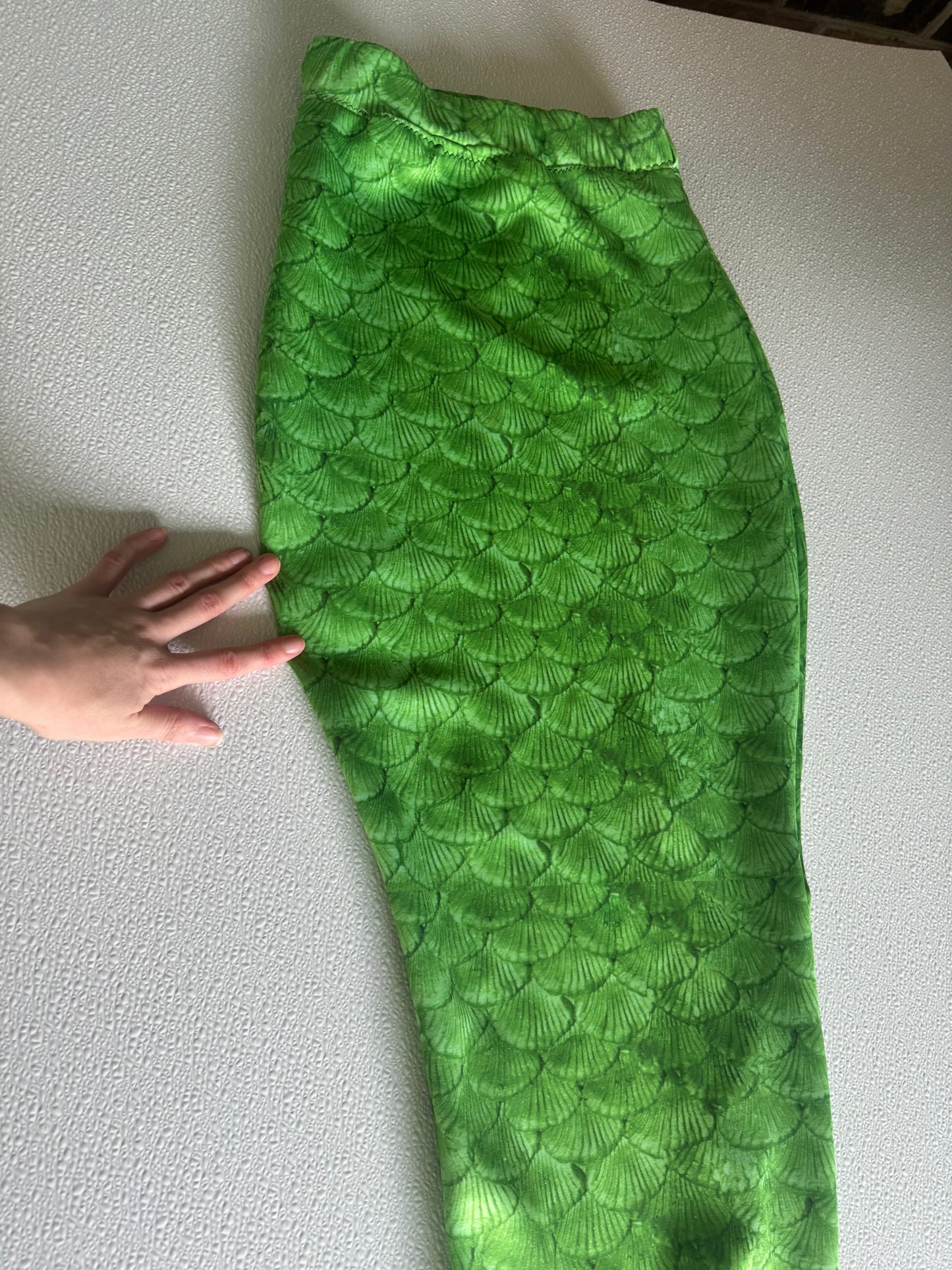 Ready to ship fabric mermaid tail - green