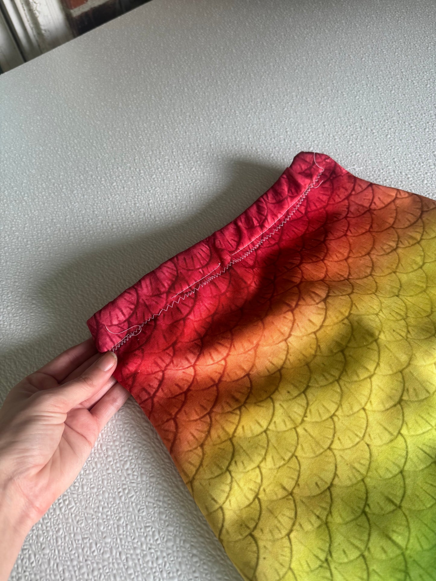 Ready to ship fabric mermaid tail - rainbow
