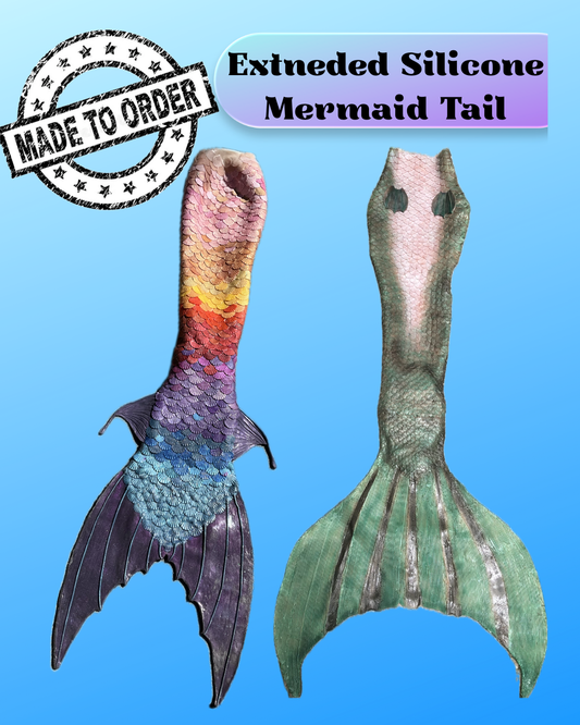 Custom Extended Silicone Mermaid Tail - made to order