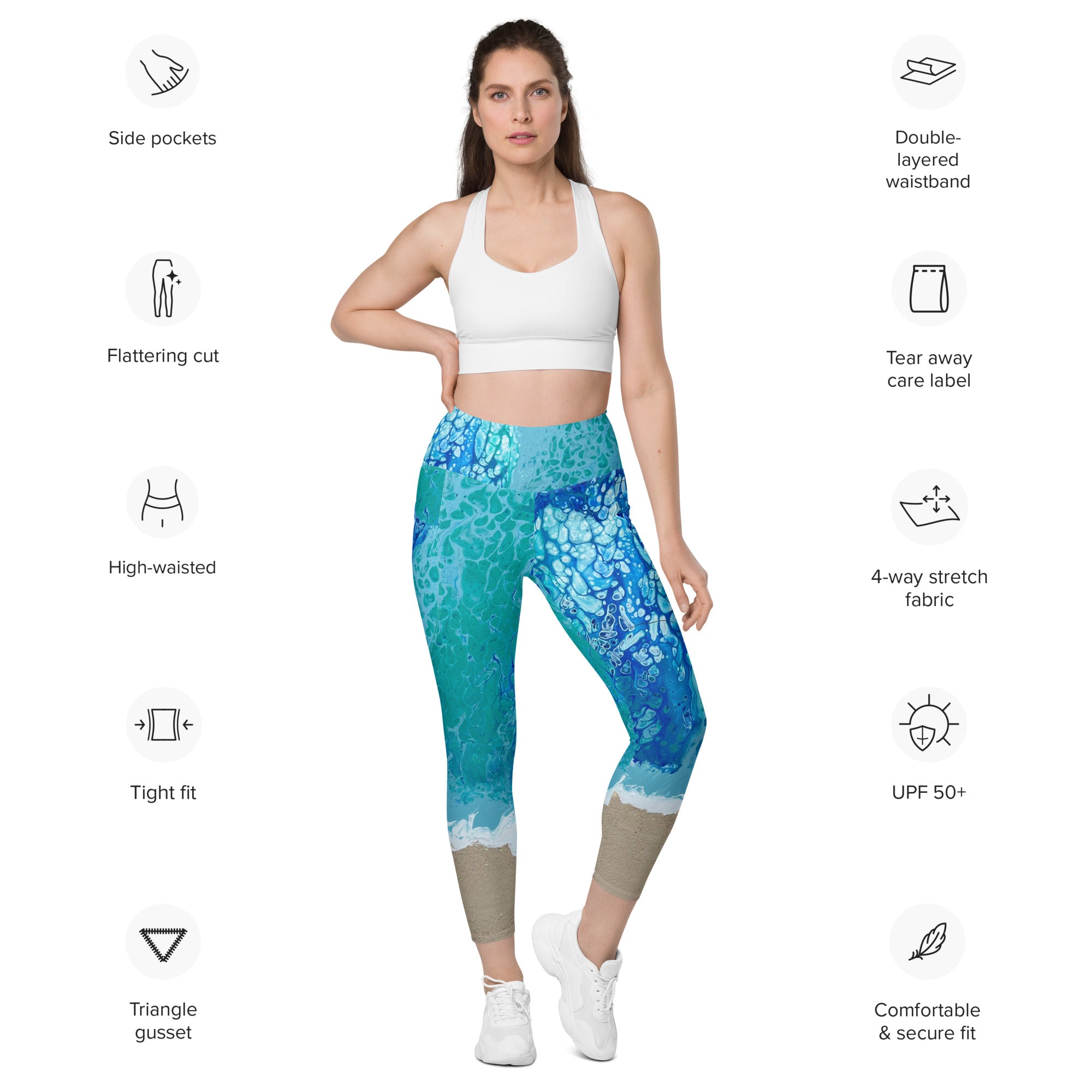Vaslanda 3 Packs Women's Naked Feeling Workout Leggings - High Waisted Yoga  Pants with Side Pockets Athletic Running Tights - Walmart.com