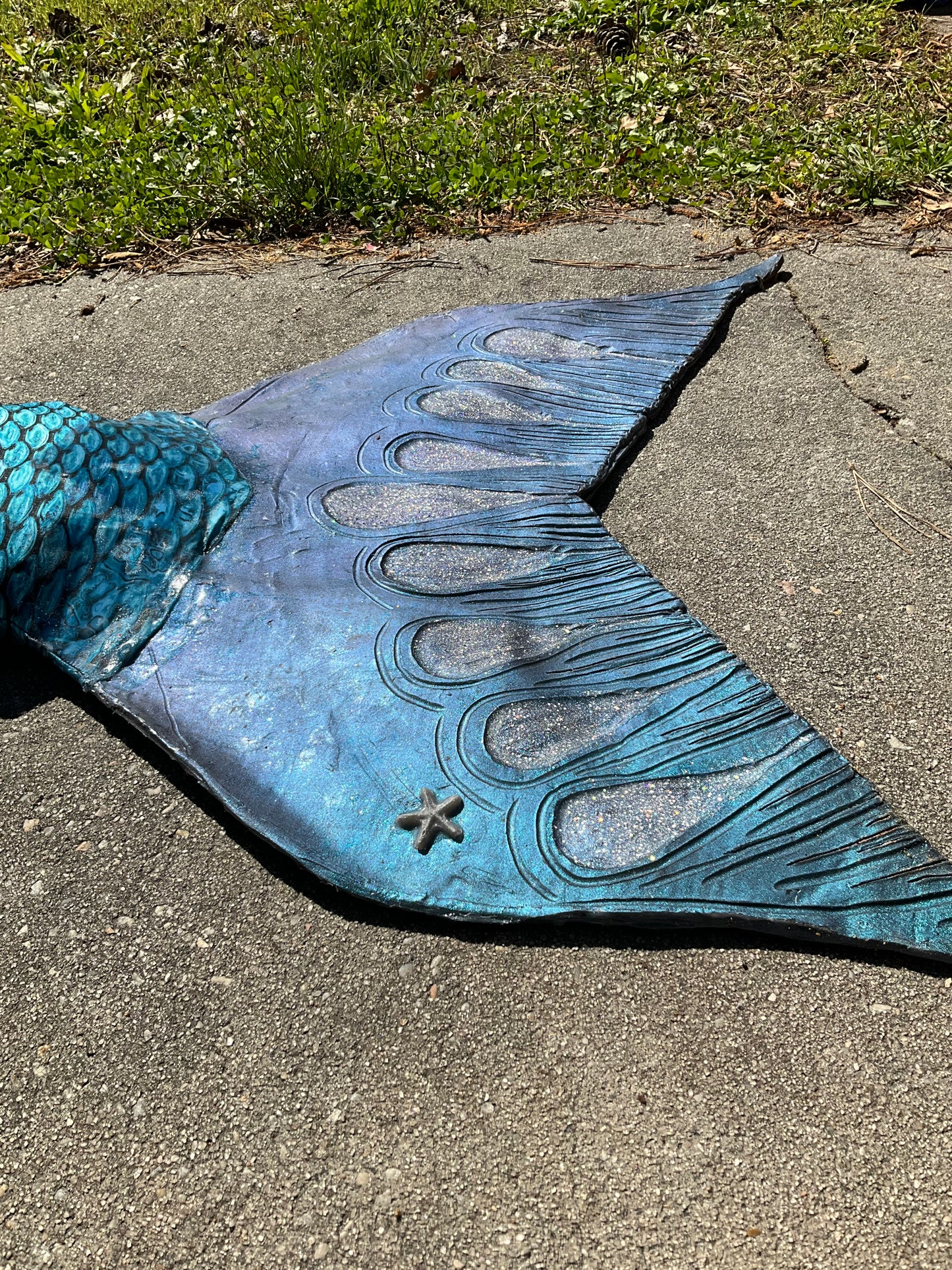 Custom silicone mermaid flipper - fluke only