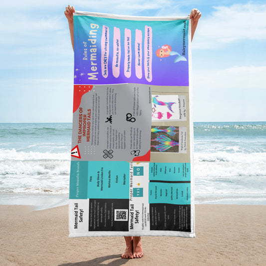 Mermaid Tail Safety Towel