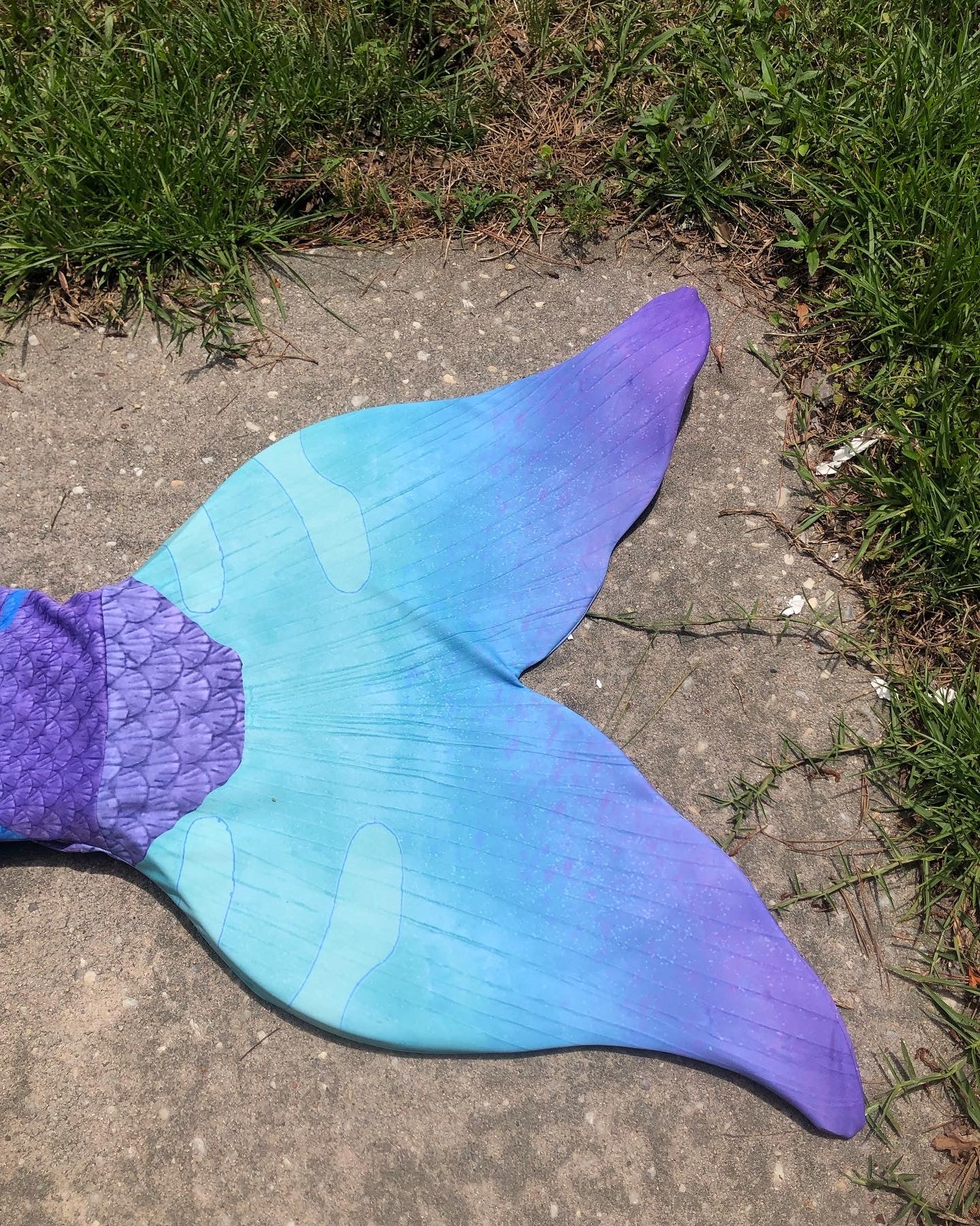Ready to ship fabric mermaid tail