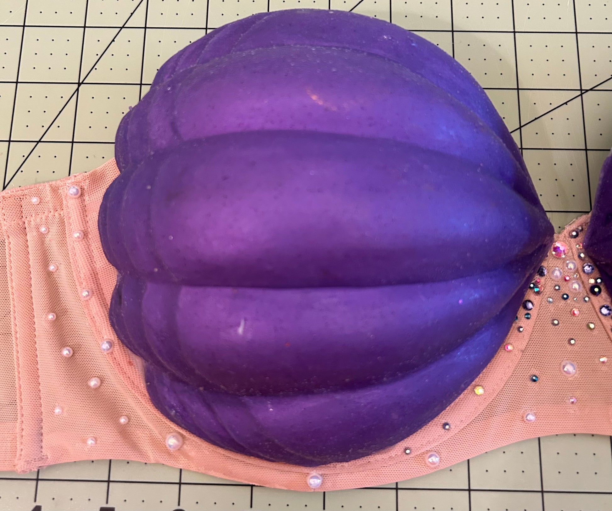 Purple Mermaid Shell Bra Top