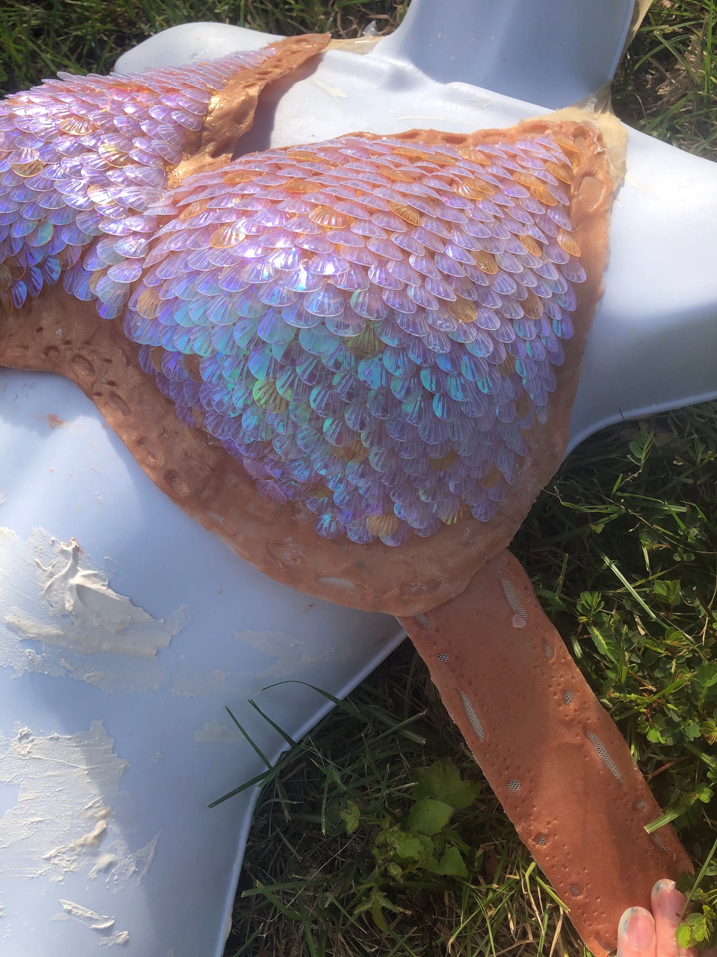Scaled silicone mermaid top