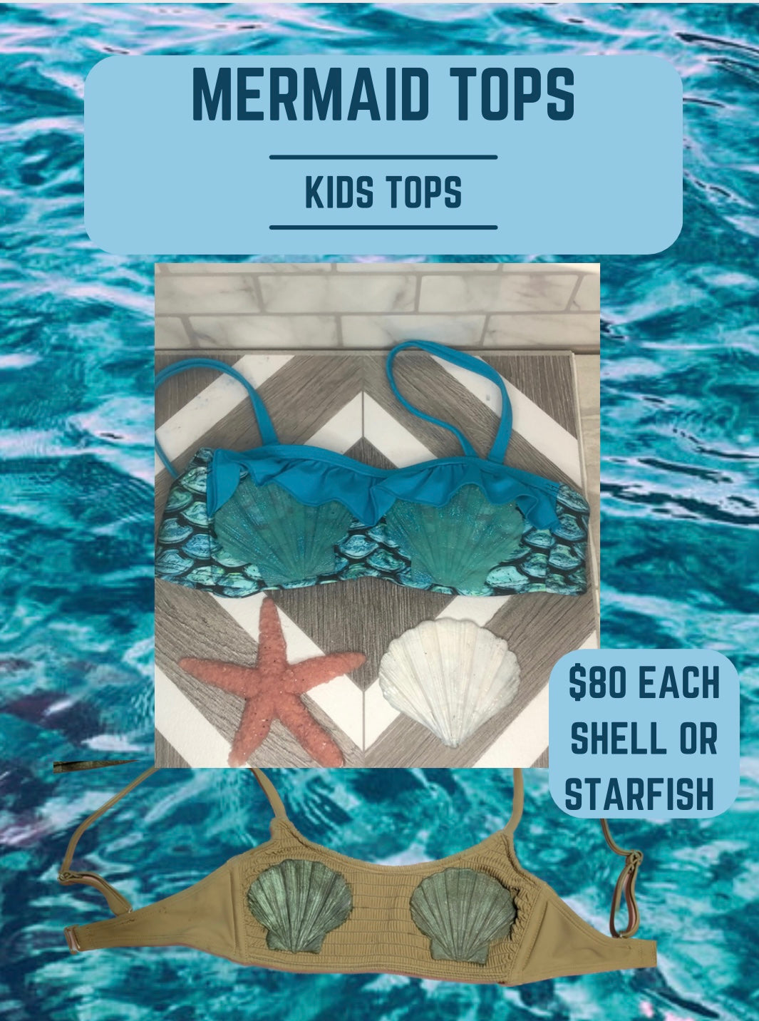 Kids Mermaid Swim Top