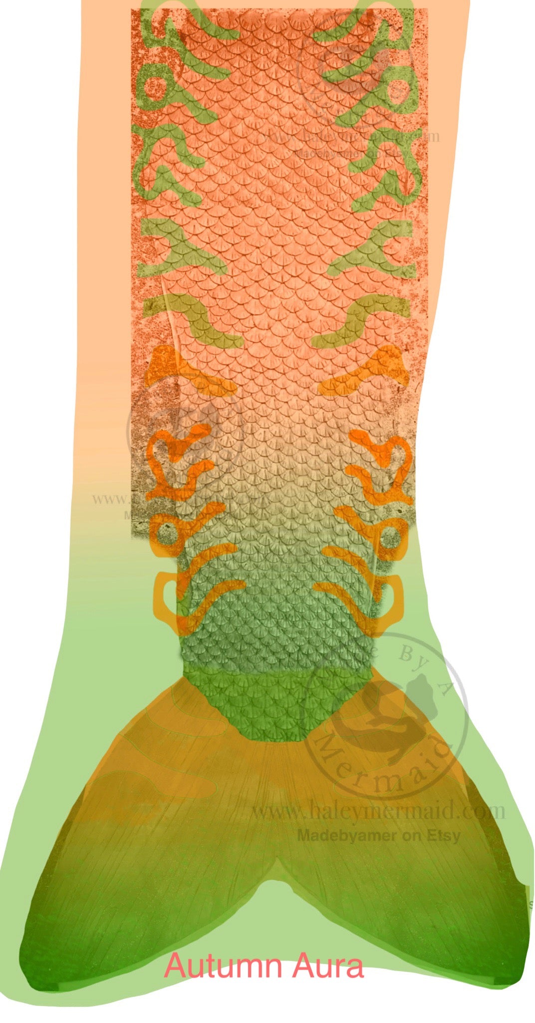 Fabric Mermaid Tail Custom Made